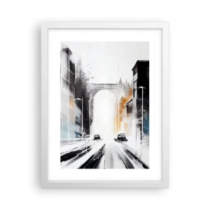 Poster in white frmae - Study of a City: Architecture and Movement - 30x40 cm
