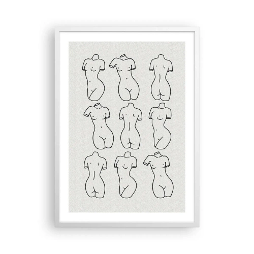 Poster in white frmae - Only Venus - 50x70 cm