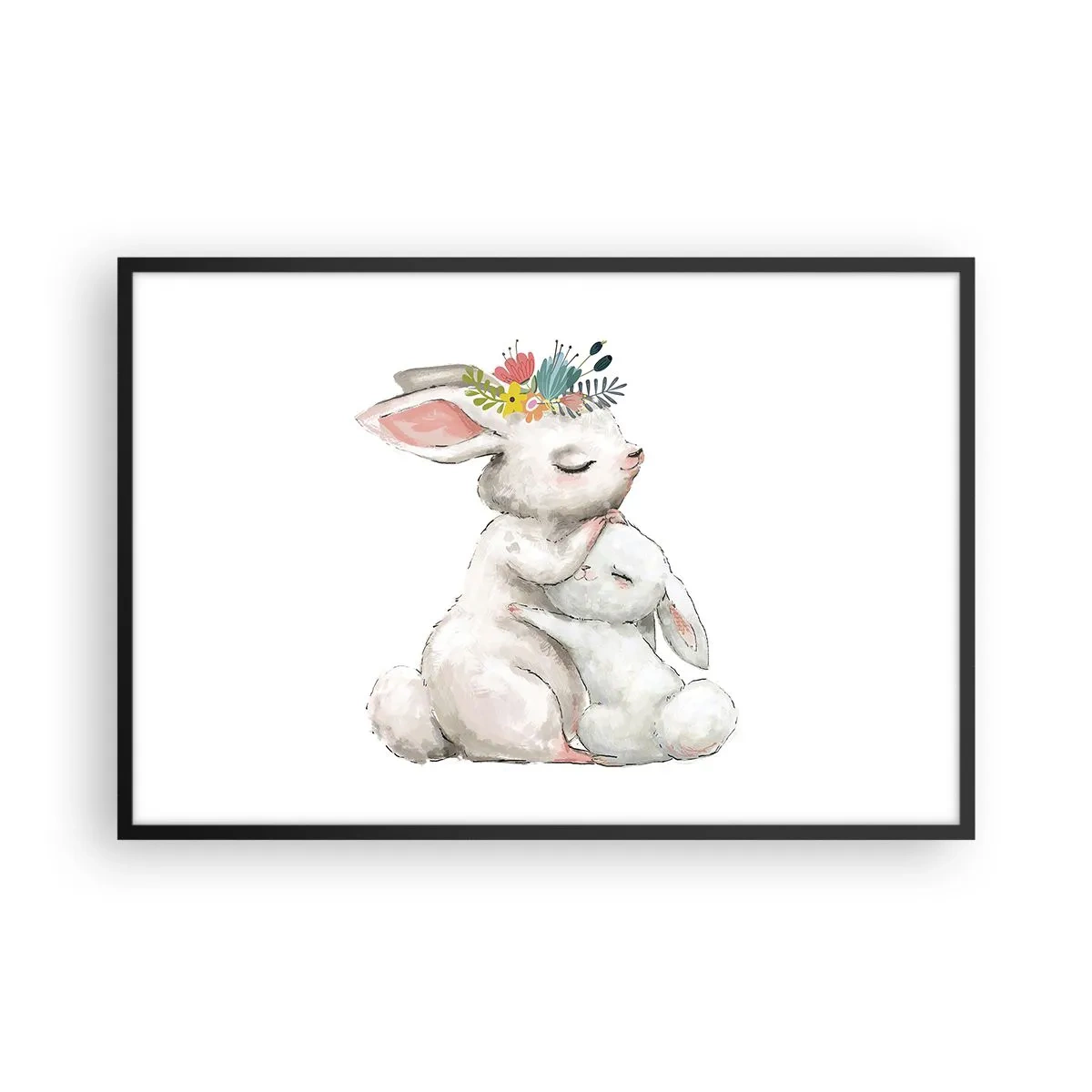 Poster in black frame - There's No Place Like at Mum's - 91x61 cm