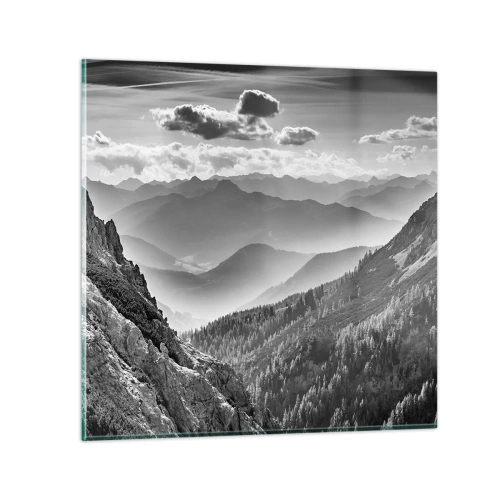 Glass picture - All the Way to the Horizon - 30x30 cm