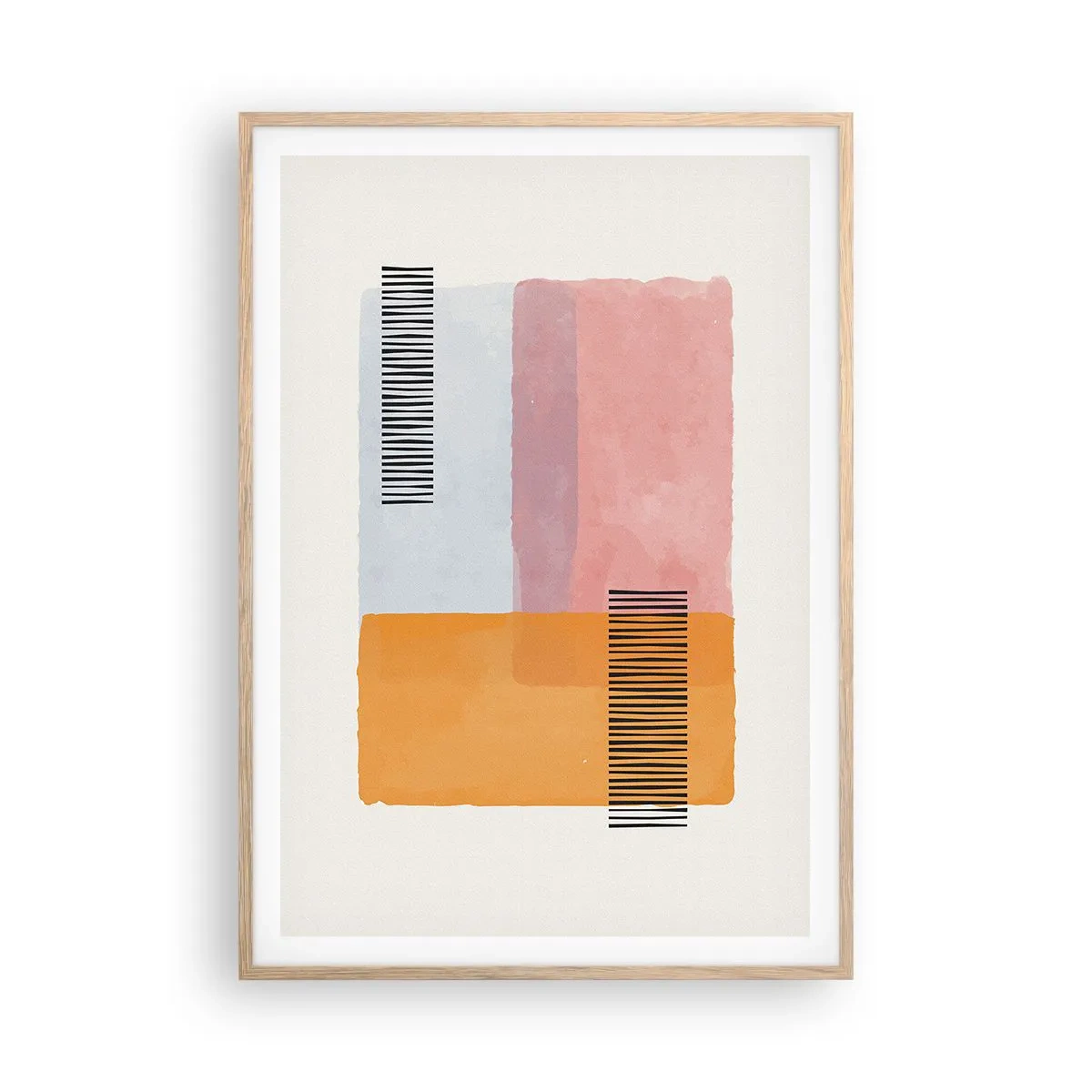 Poster in light oak frame - From Corner to Corner - 70x100 cm