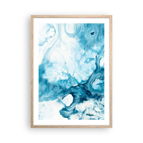 Poster in light oak frame - Concert of Blue - 50x70 cm