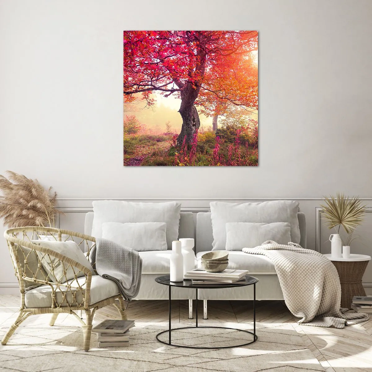 Glass picture - In Full Bloom - 60x60 cm