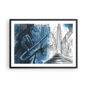 Poster in black frame - City Rhapsody - 70x50 cm