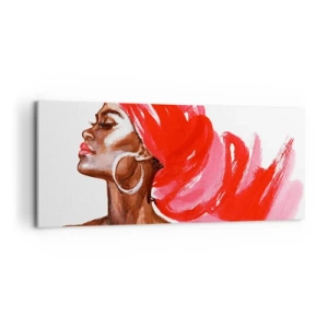 Canvas picture - Ebony Beauty - 120x50 cm