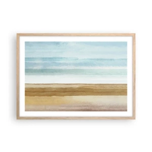 Poster in light oak frame - Calming - 70x50 cm