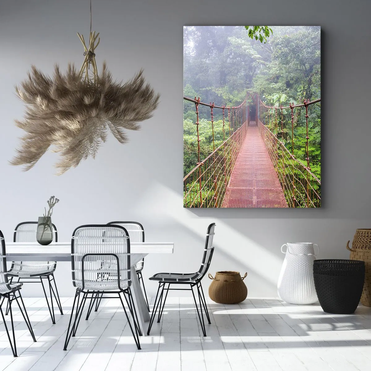 Canvas picture - Suspended above Crowns - 70x100 cm