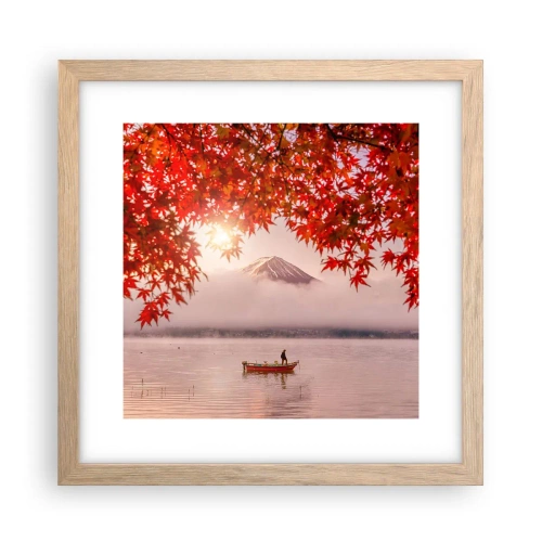 Poster in light oak frame - In Japanese Style - 30x30 cm
