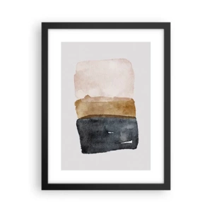 Poster in black frame - Composition of the Colours of the Soil - 30x40 cm