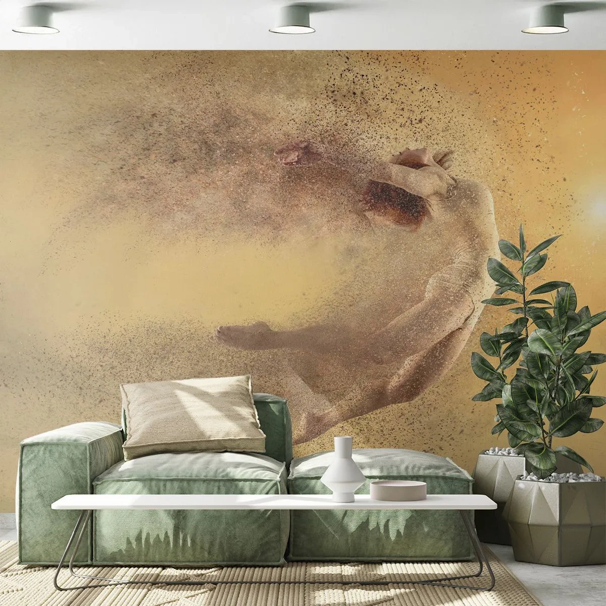 Self-Adhesive Photo Wallpaper Deluxe Sticker - In Dancing Exaltation - Abstraction, Woman, Graphics - 250x175 cm