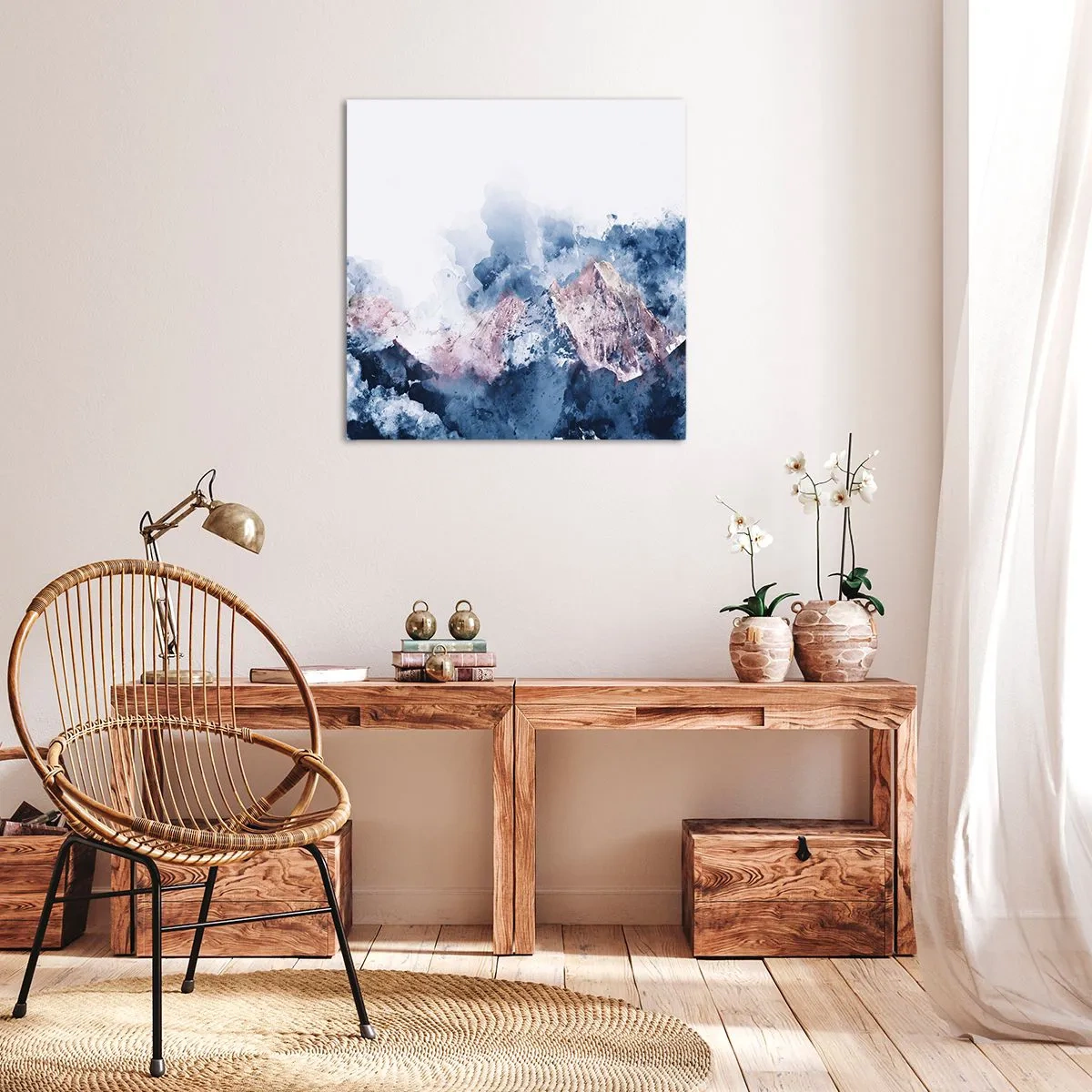 Canvas picture - Those Summits! - 60x60 cm