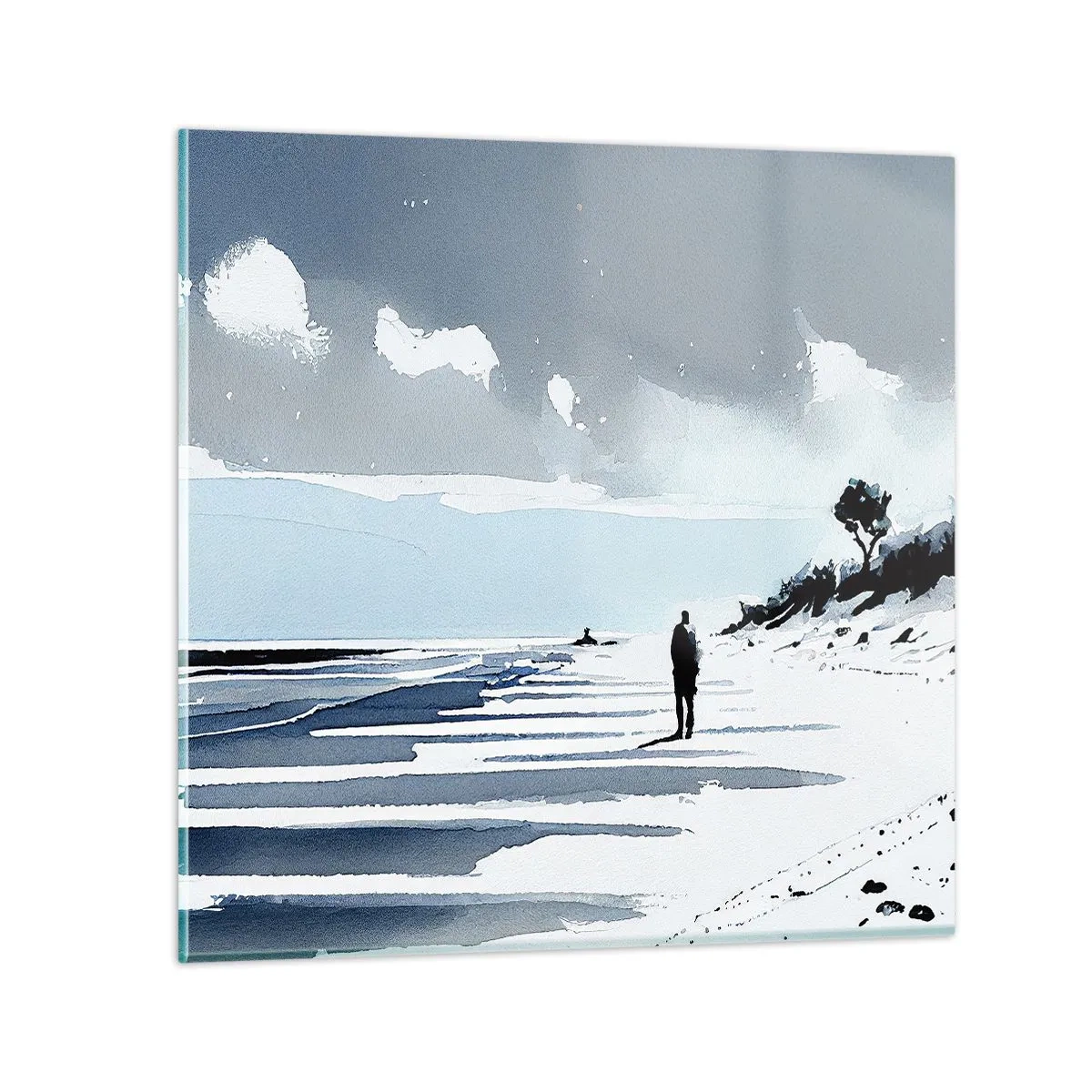 Glass picture - All Alone - 40x40 cm