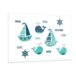 Glass picture - Through Seas And Oceans - 120x80 cm