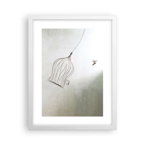 Poster in white frmae - In His Element - 30x40 cm