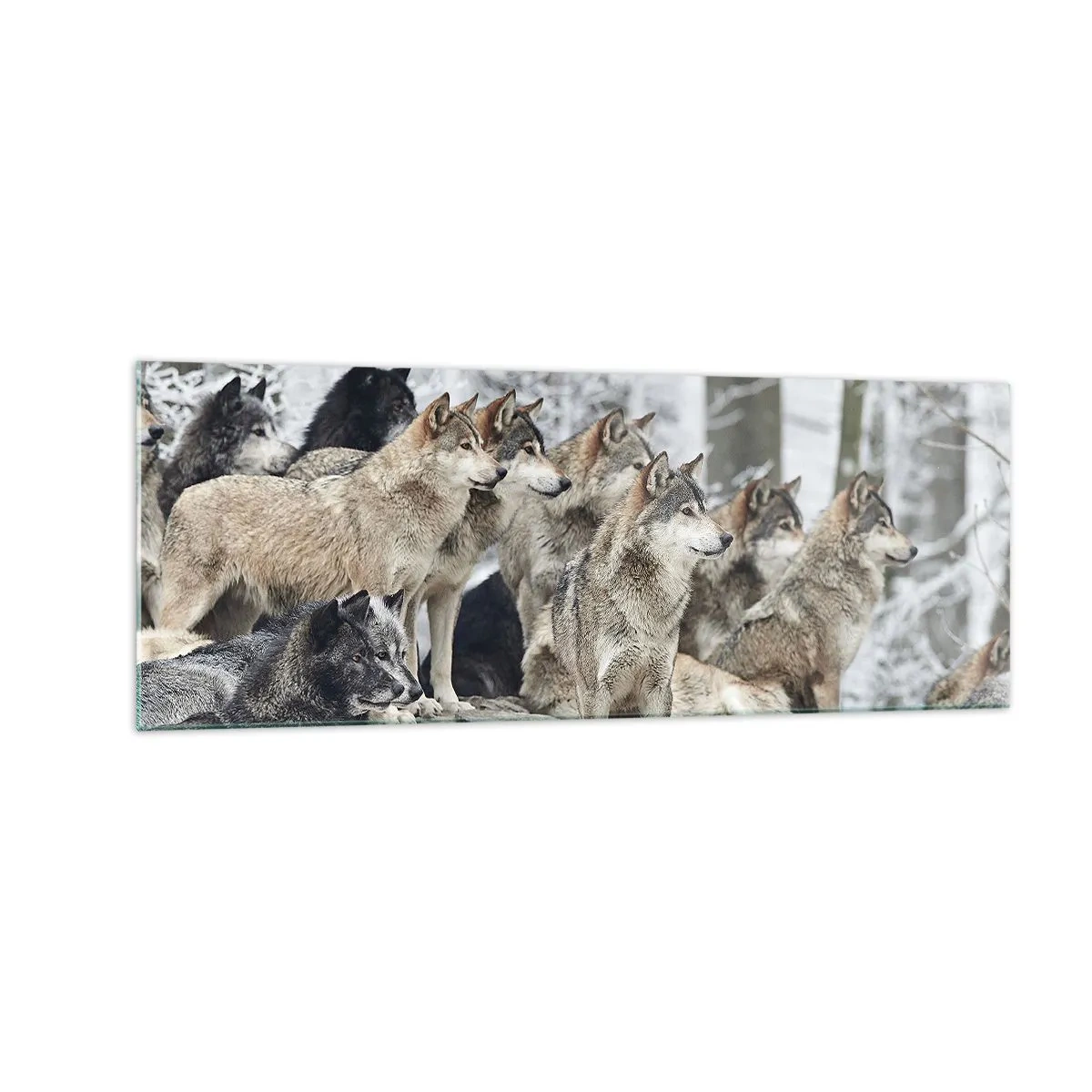 Glass picture - Family and Friends - 140x50 cm