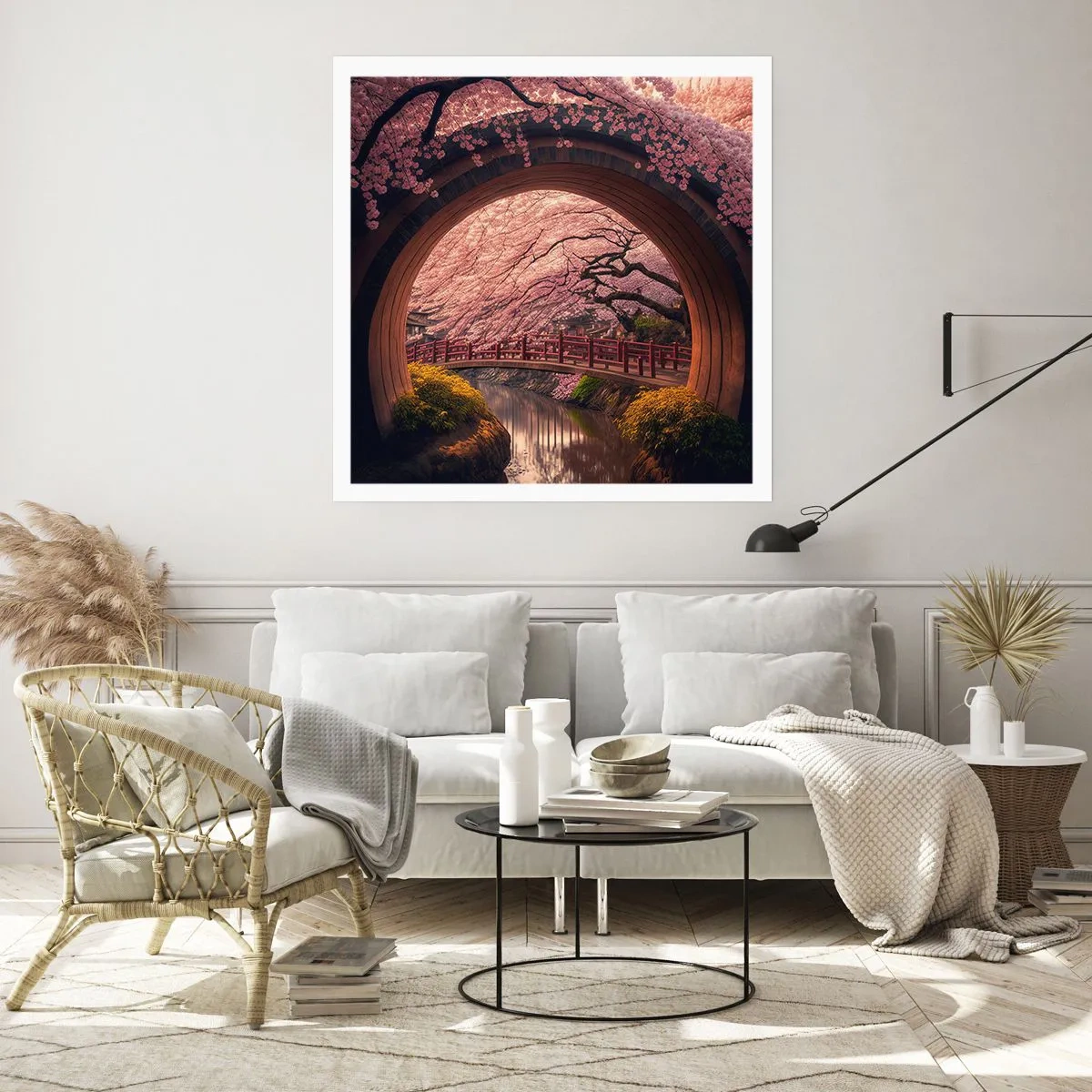 Poster - Japanese Spring - 60x60 cm