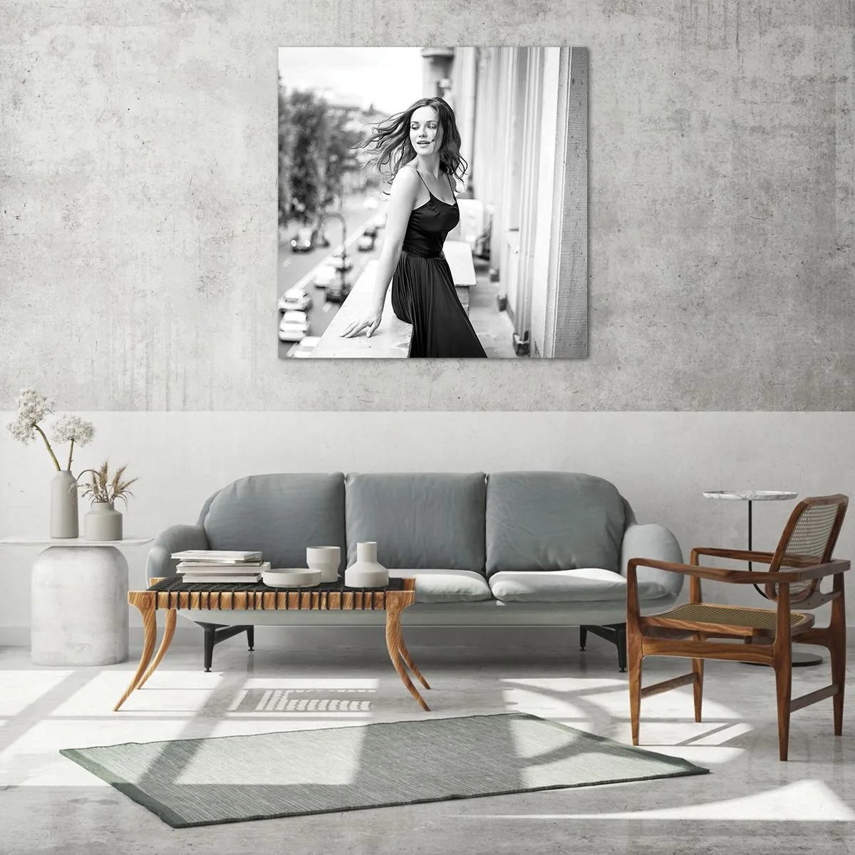 Glass picture - Certainly a Parisian - 60x60 cm