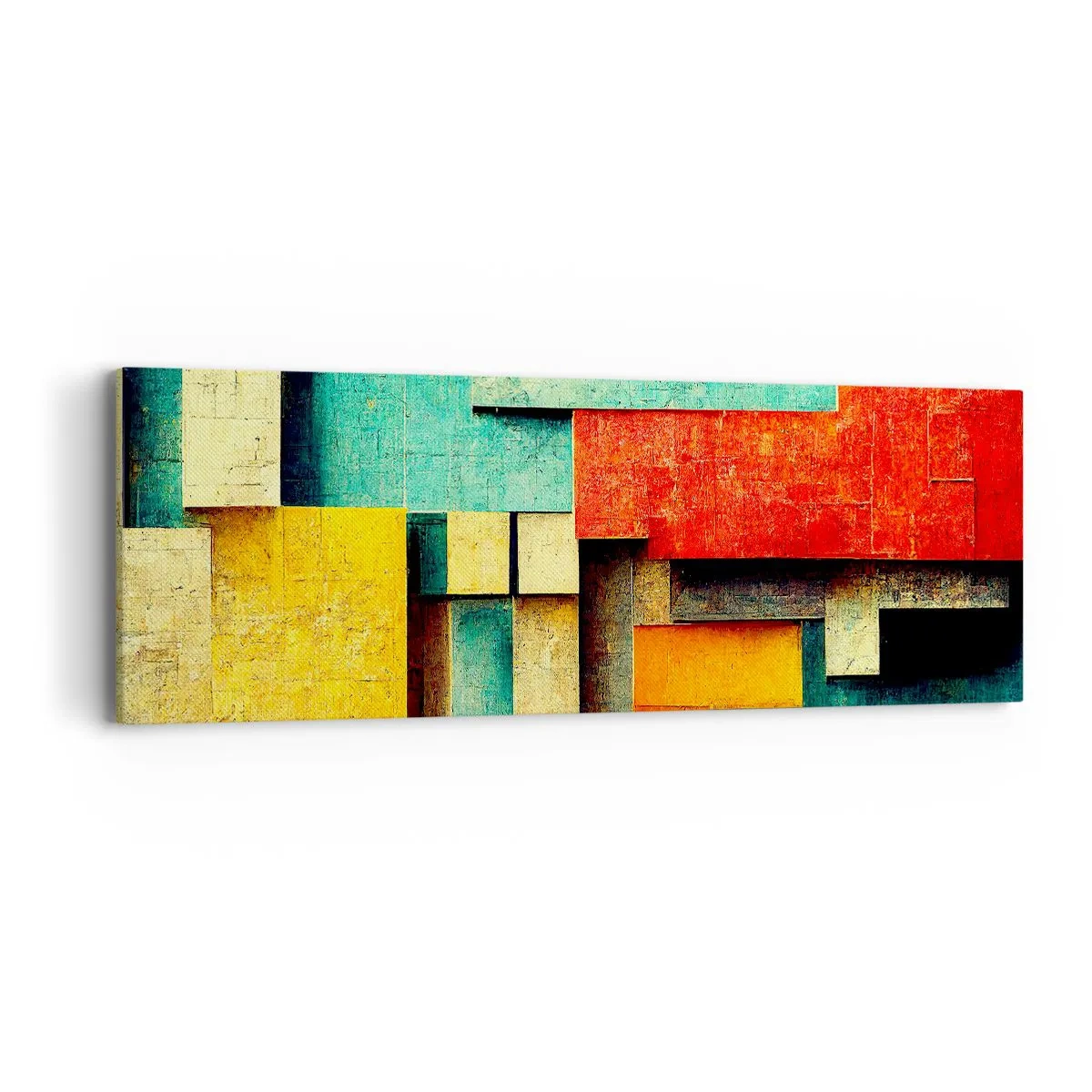 Canvas picture - Festival of Right Angles - 90x30 cm