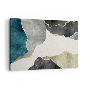 Canvas picture - Mosaic Composition with a Gold Thread - 120x80 cm