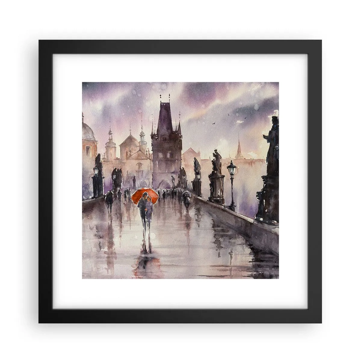 Poster in black frame - Peaople Don't Change - 30x30 cm