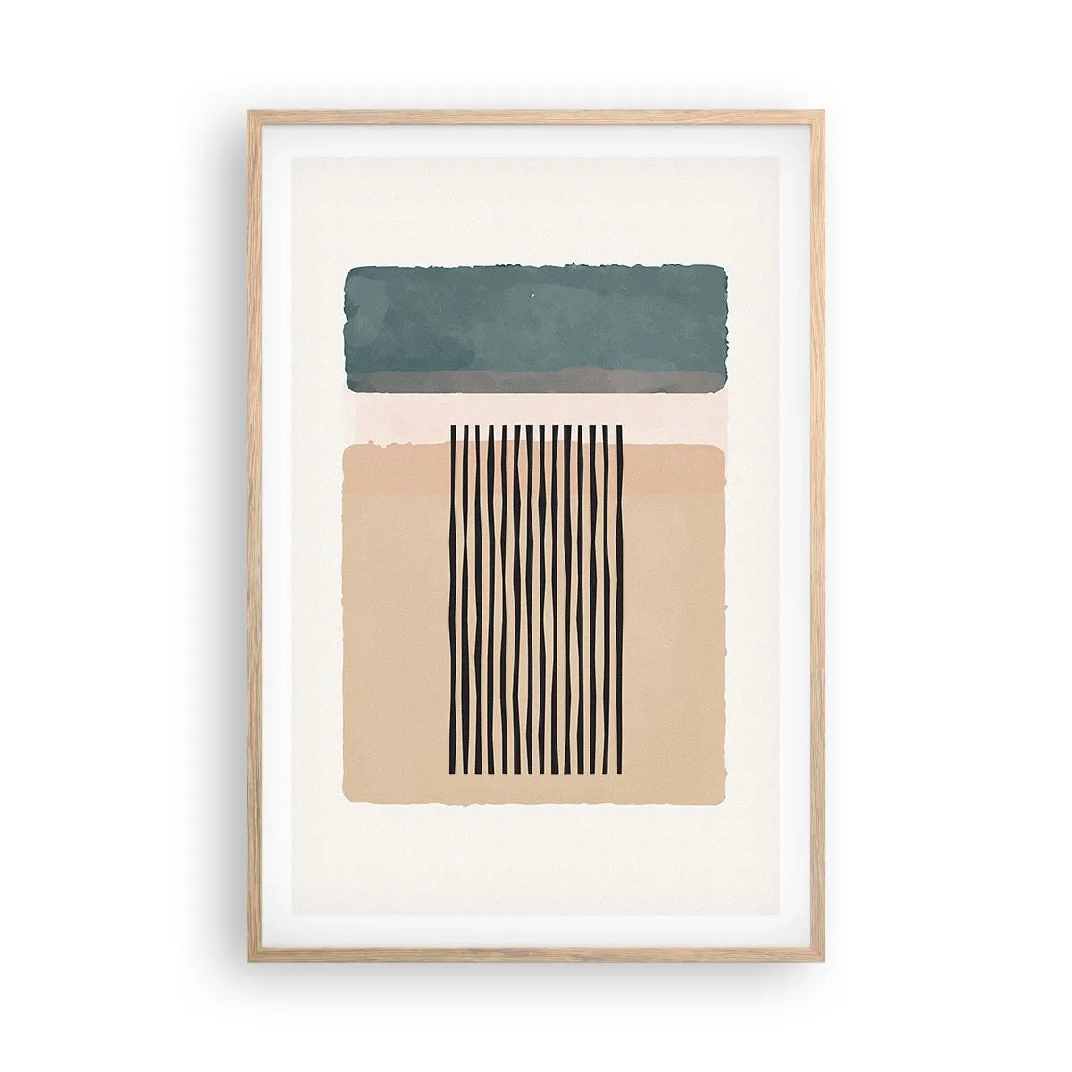 Poster in light oak frame - All in Order - 61x91 cm