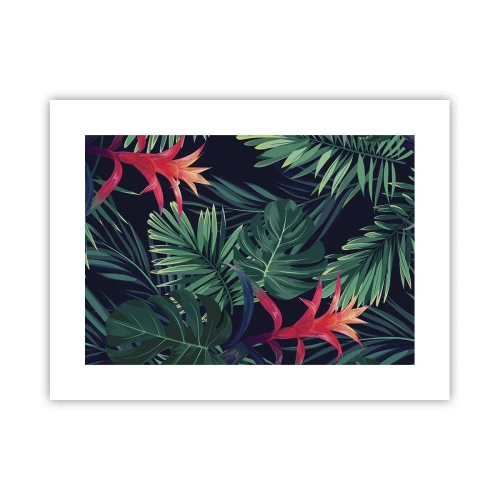 Poster - Burn in Green - 40x30 cm