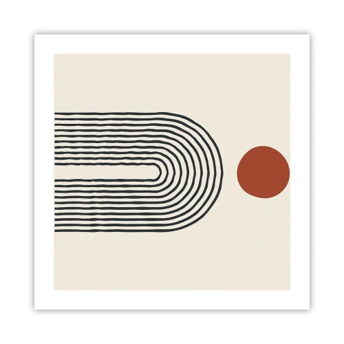 Poster - Magnetism of Shapes and Colours - 50x50 cm