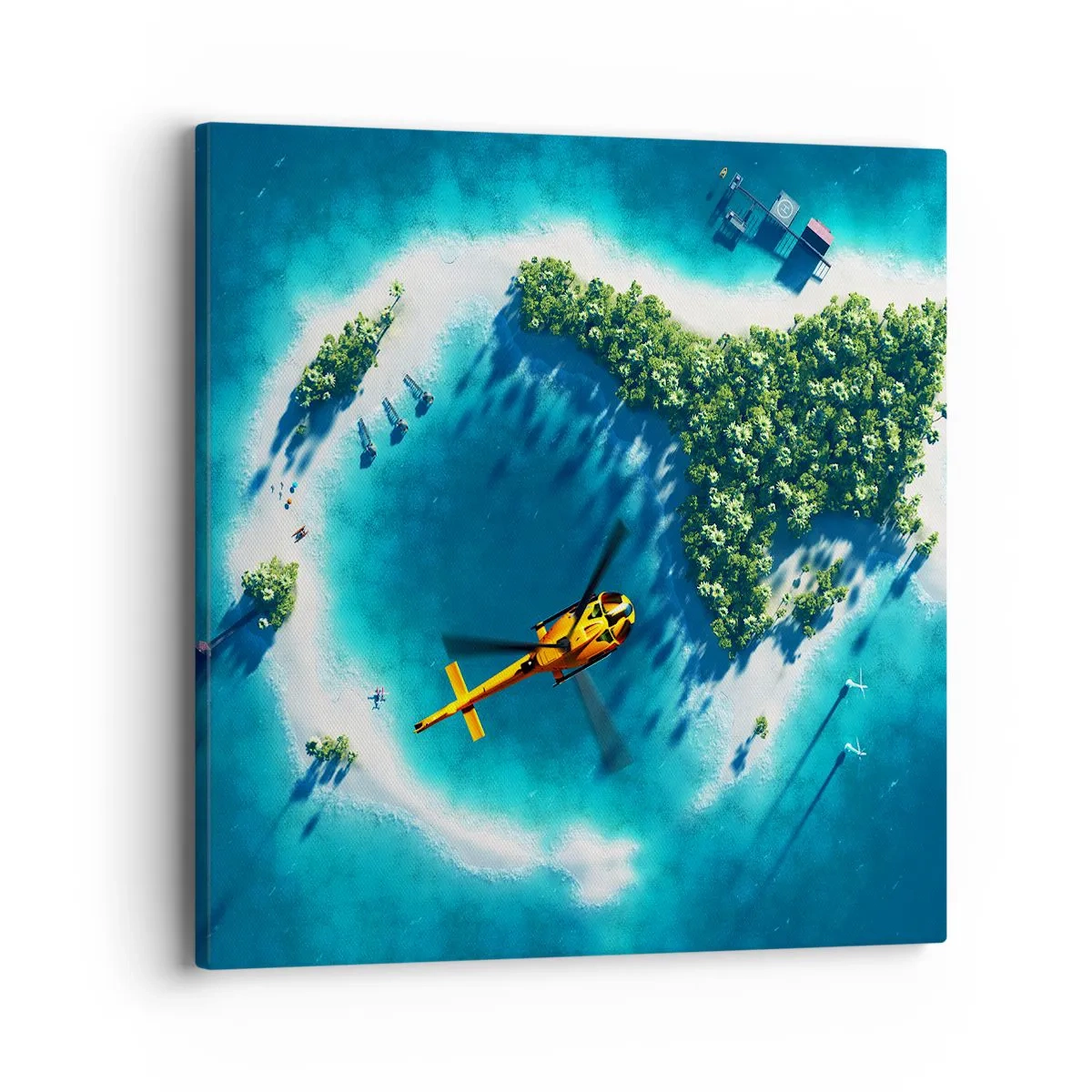 Canvas picture - Get Yourself an Island - 40x40 cm