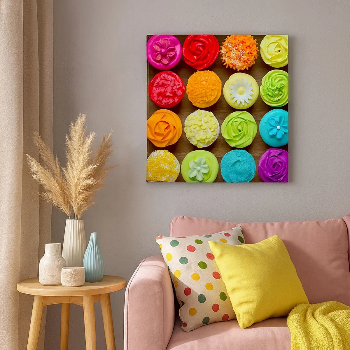 Canvas picture - All Different - All Delicious - 30x30 cm
