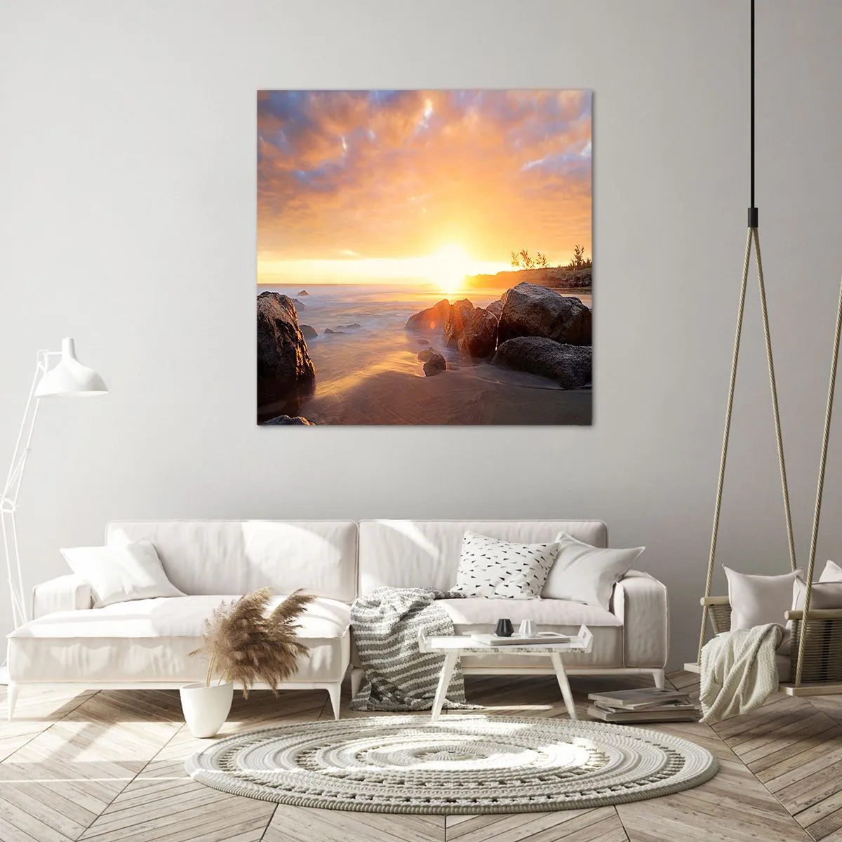 Canvas picture - Shiny Breeze of the Evening - 30x30 cm