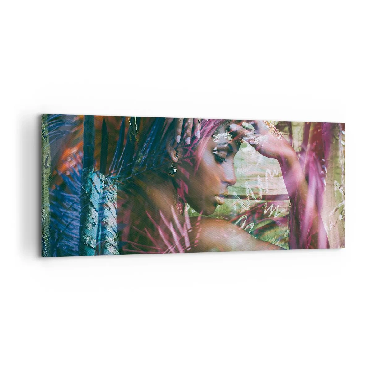 Canvas picture - Mother Nature in the Jungle - 120x50 cm