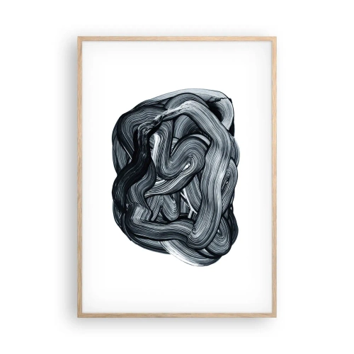 Poster in light oak frame - It's Not So simple - 70x100 cm