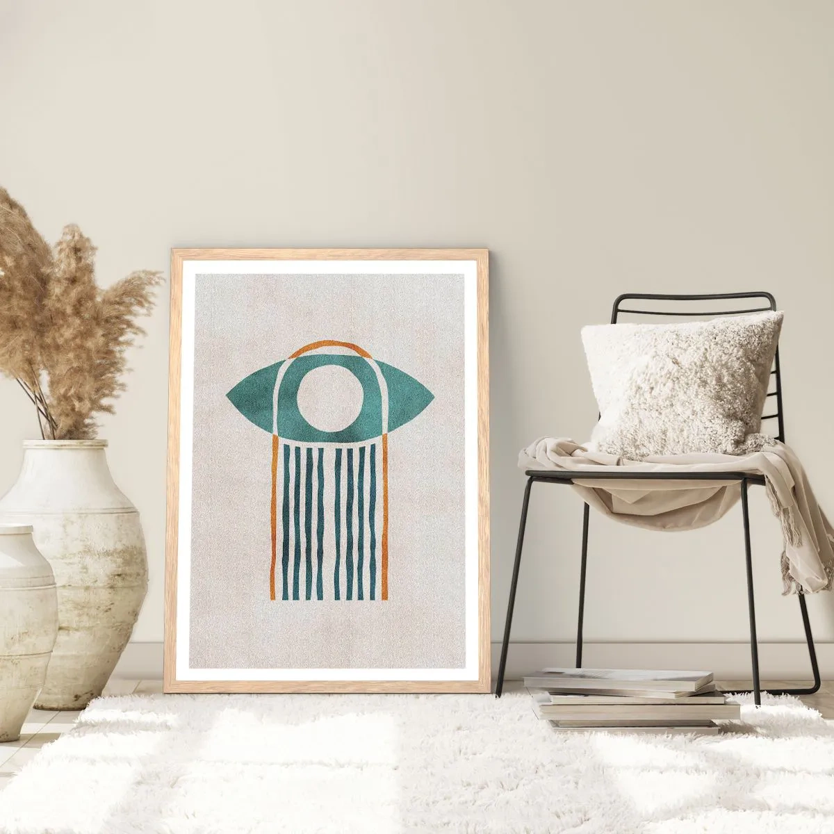 Poster in light oak frame - Signs and Rituals - 61x91 cm