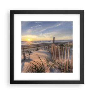 Poster in black frame - Light and Shade of the Wind - 30x30 cm