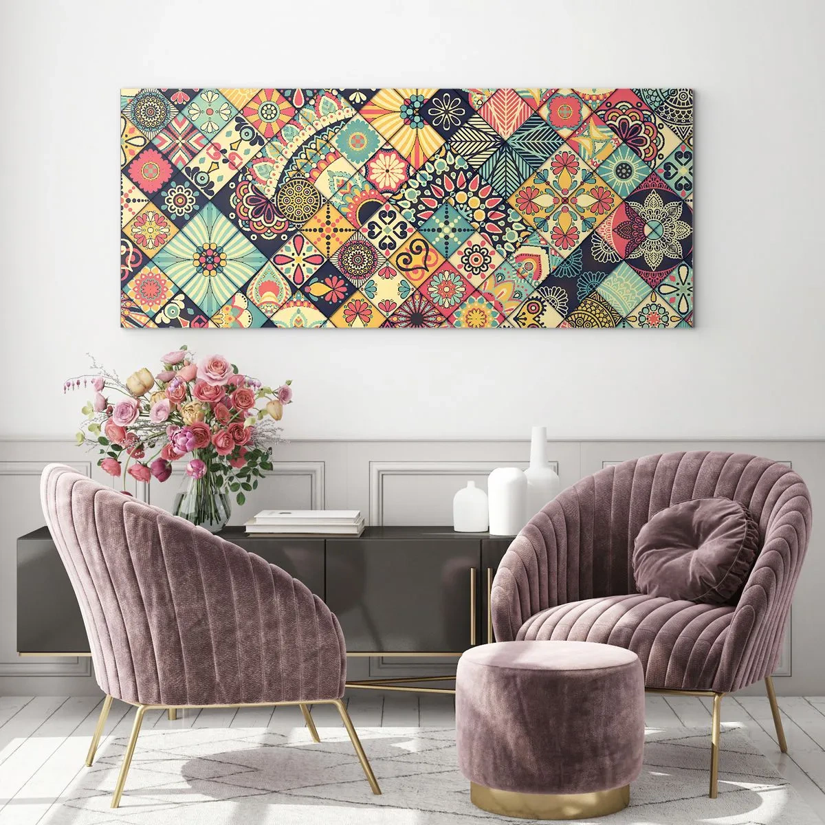 Glass picture - Moroccan Style - 100x40 cm