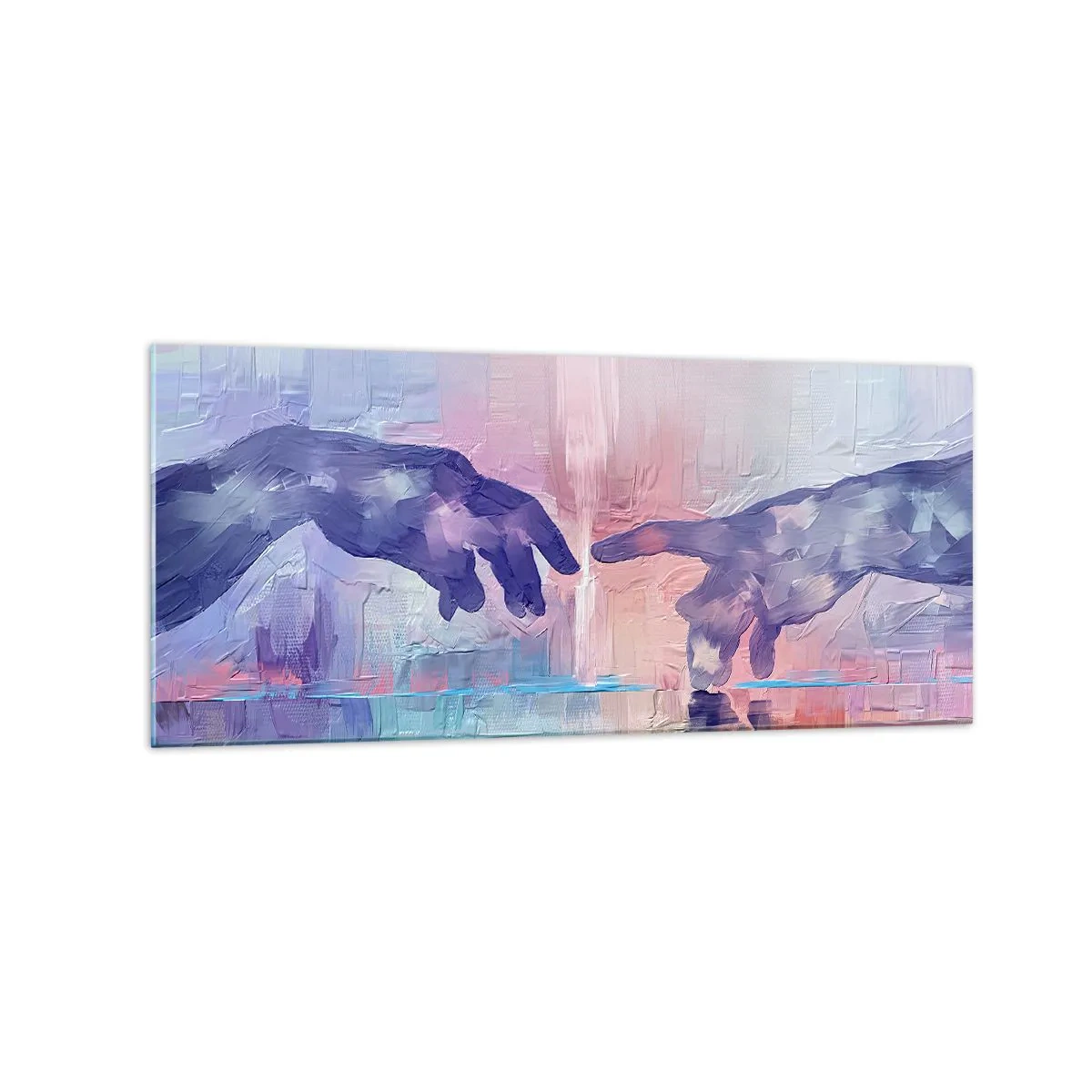 Glass picture - Godly Spark of Life - 120x50 cm