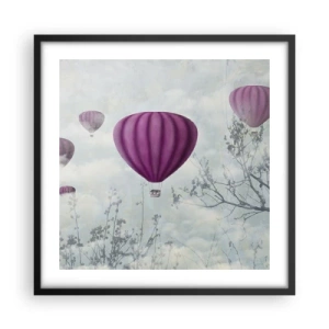 Poster in black frame - Like Ships in the Sky - 50x50 cm