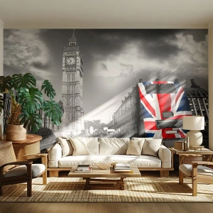 Photo Wallpaper Premium Canvas - Proud and Great - City, London, London Bus - 200x140 cm