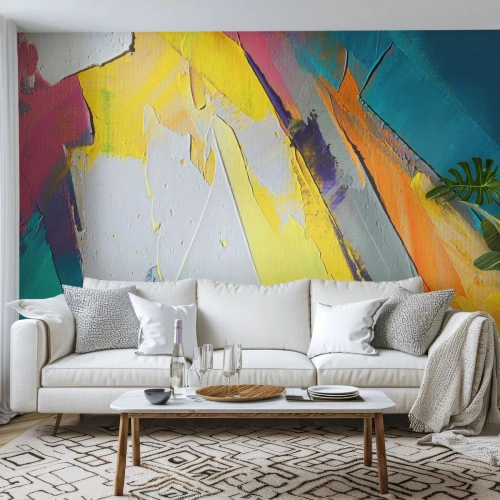 Photo Wallpaper Premium Sand - Anatomy of Light - Abstraction, Piece, 3D - 100x70 cm
