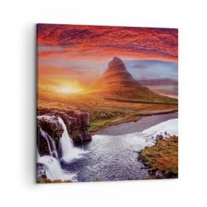 Canvas picture - View of Middle-Earth - 50x50 cm