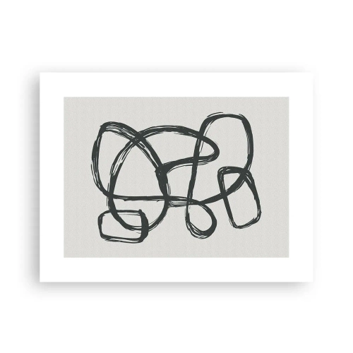 Poster - Abstract in Loops - 40x30 cm