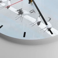 Clock face with lines
