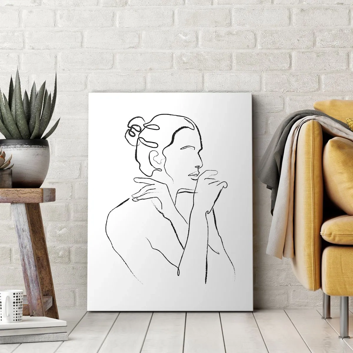 Canvas picture - Nude: Sensual Mystery - 65x120 cm