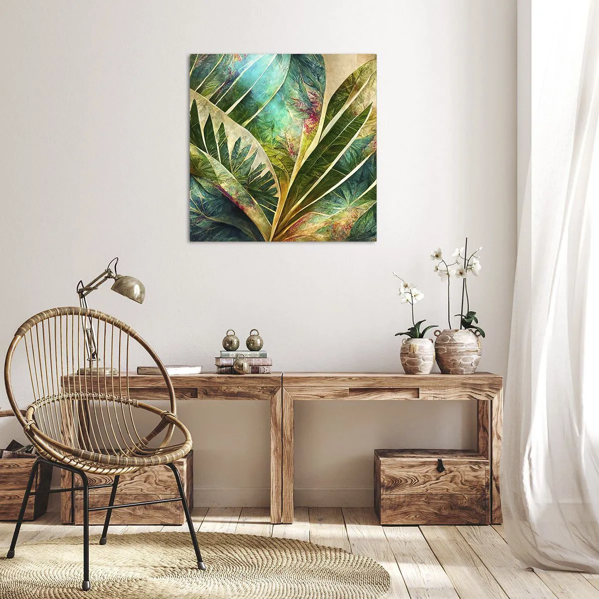 Canvas picture - Colours of the Tropics - 50x50 cm