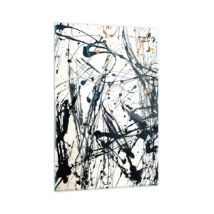 Glass picture - Expressionist Abstract - 80x120 cm