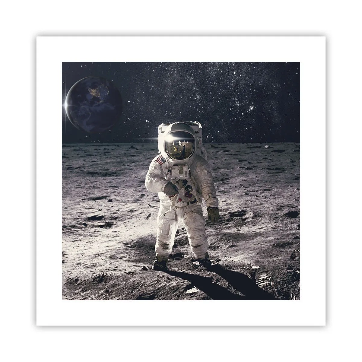 Poster - Greetings from the Moon - 40x40 cm