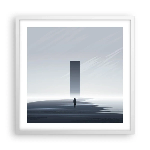 Poster in white frmae - Opportunity or Threat? - 50x50 cm