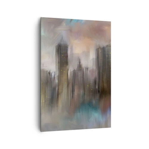 Canvas picture - Composition of Steel, Stone and Fog - 70x100 cm