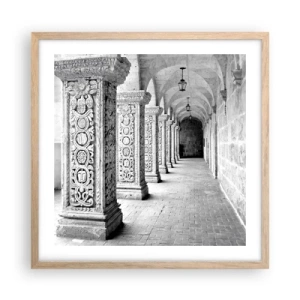 Poster in light oak frame - Where is this Going...? - 50x50 cm