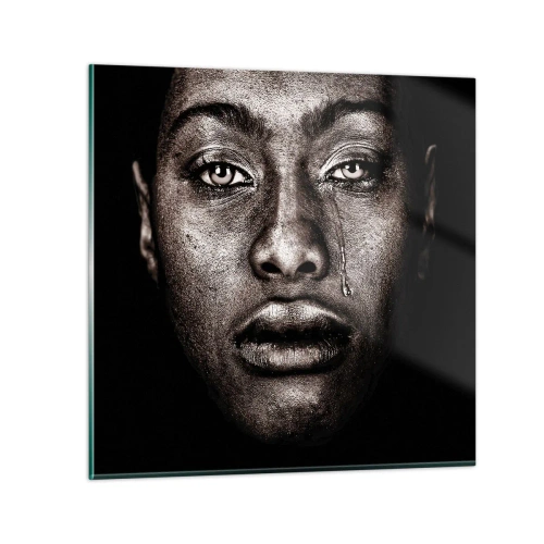 Glass picture - One Tear - 60x60 cm